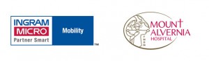 Ingram Micro Mobility (formerly Brightpoint Singapore) and Mount Alvernia Hospital logos